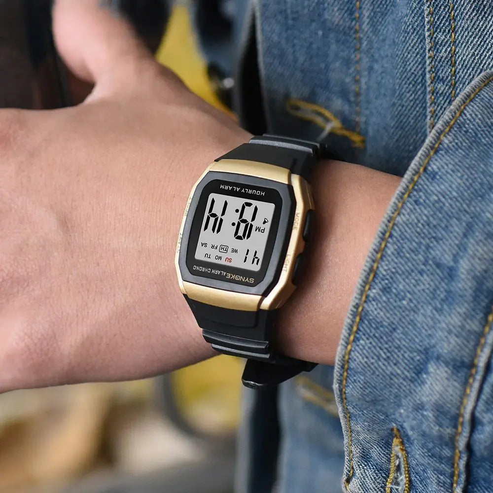 Luminous Waterproof Multifunctional Sports Watch for Boys