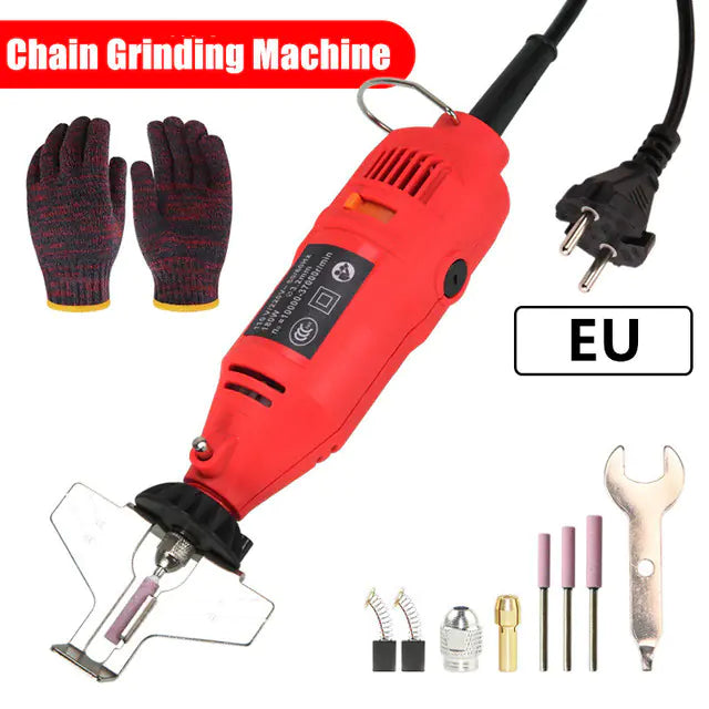 Electric Chainsaw Sharpening Kit with Grinder Tool