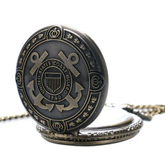 Vintage US Coast Guard Quartz Pocket Watch