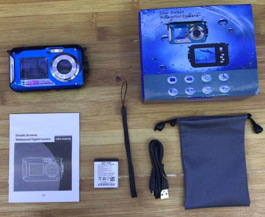 4800MP Waterproof Underwater Camera for Snorkeling