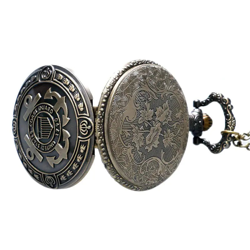 Vintage US Coast Guard Quartz Pocket Watch