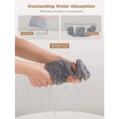 Microfiber Hair Towel Wrap for Curly Hair (1pc)
