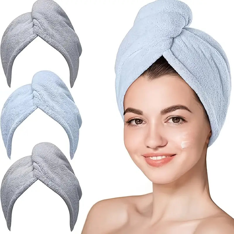 Microfiber Hair Towel Wrap for Curly Hair (1pc)