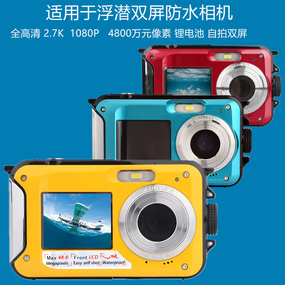 4800MP Waterproof Underwater Camera for Snorkeling