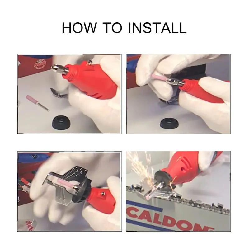 Electric Chainsaw Sharpening Kit with Grinder Tool