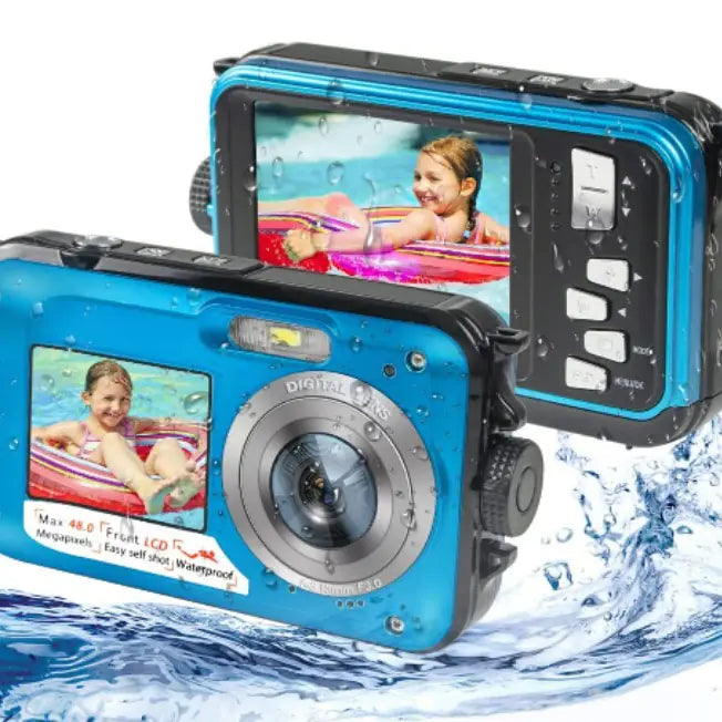 4800MP Waterproof Underwater Camera for Snorkeling
