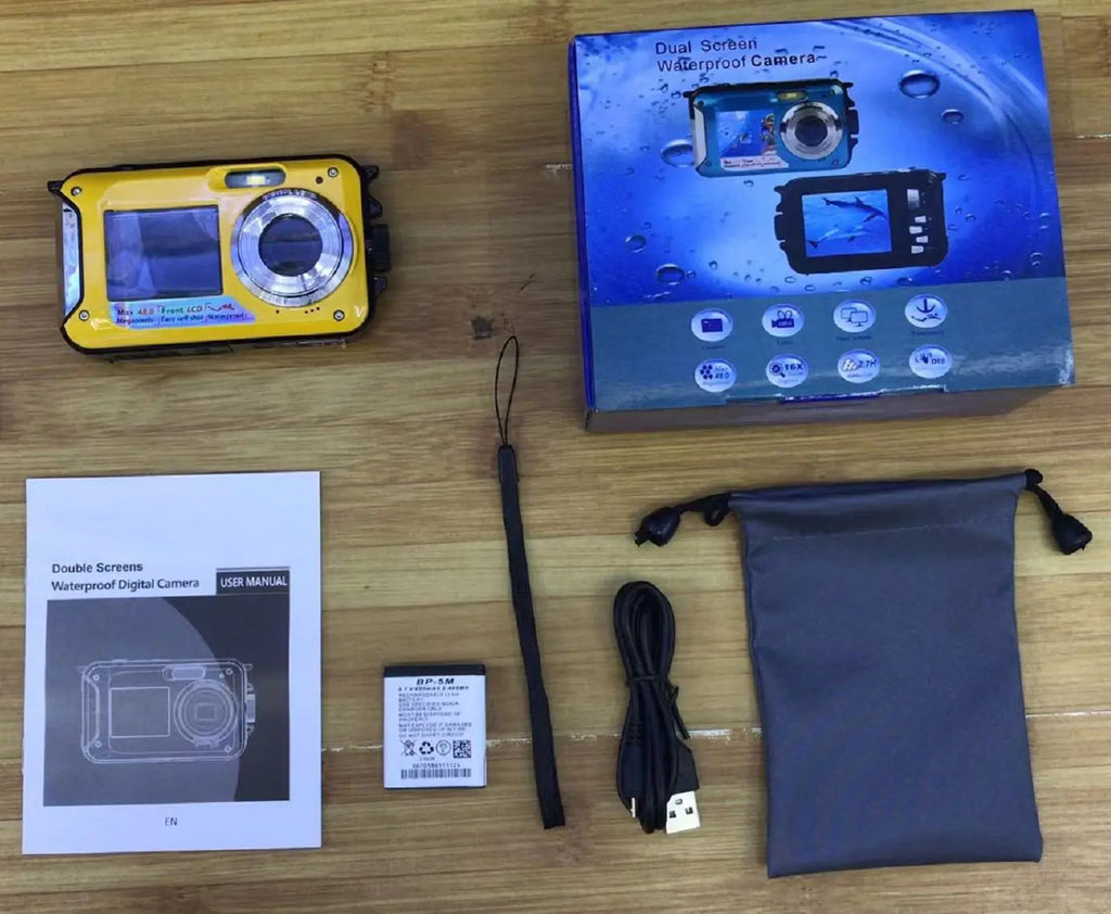 4800MP Waterproof Underwater Camera for Snorkeling