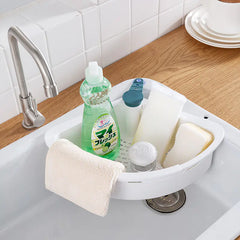 Folding Kitchen Sink Drainer Rack and Storage Shelf