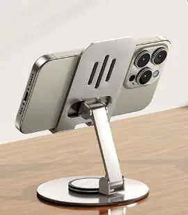 Adjustable 360° Metal Stand for Tablet and Phone (One Set)