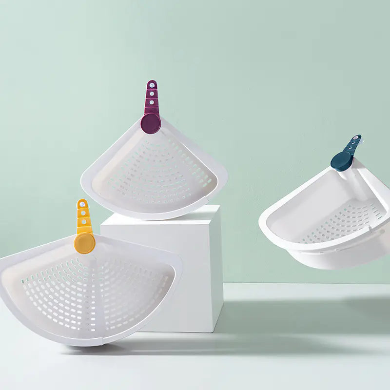 Folding Kitchen Sink Drainer Rack and Storage Shelf