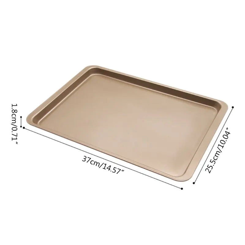 Carbon Steel Rectangular Baking Pan for Muffins & Cookies