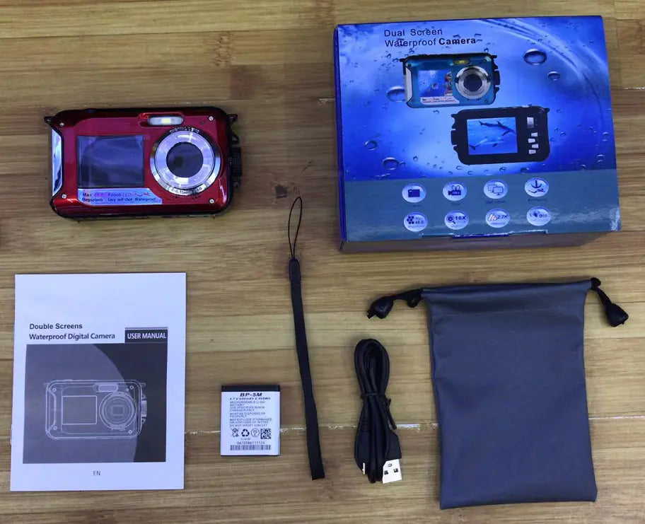 4800MP Waterproof Underwater Camera for Snorkeling