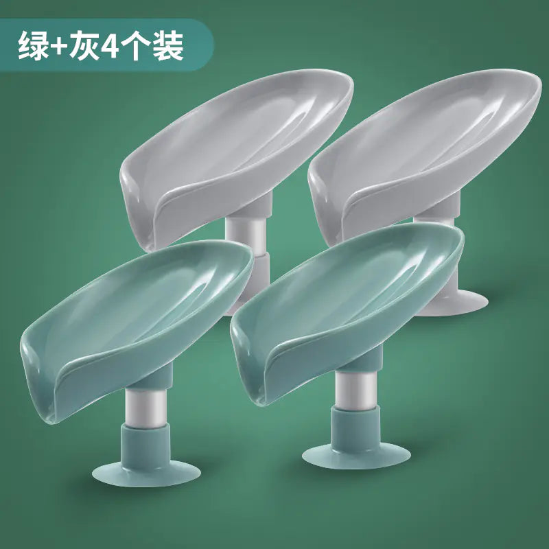 Plastic Soap Dish and Folding Basin Set for Home Use