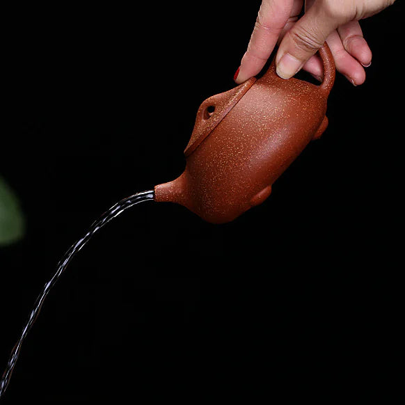 Yixing Teapot with Original Dragon Blood Clay Material