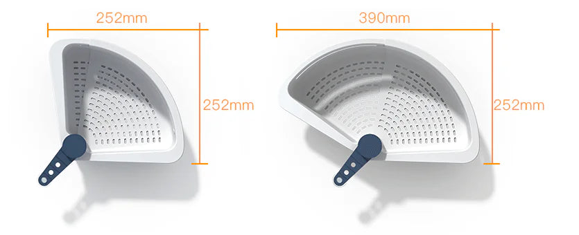 Folding Kitchen Sink Drainer Rack and Storage Shelf