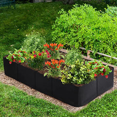 Felt Multi-Grid Rectangular Planting Bag for Vegetables