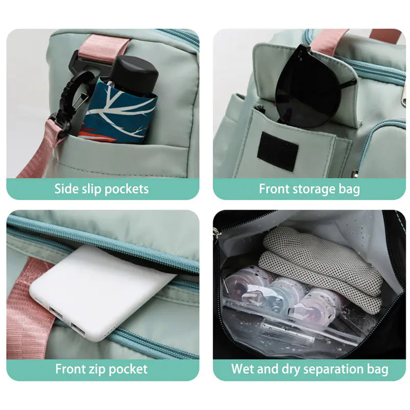 Large Capacity Waterproof Nylon Travel Bag for Camping