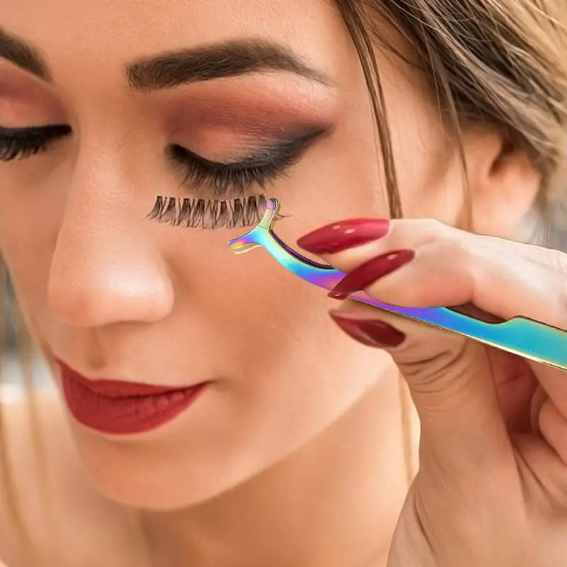 Stainless Steel Eyelash Applicator and Tweezers Tools